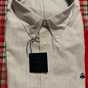 NWT Brooks Brothers Regent Non Iron Button Down Shirt XXL